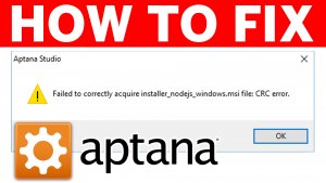 aptana studio failed to correctly acquire installer node js